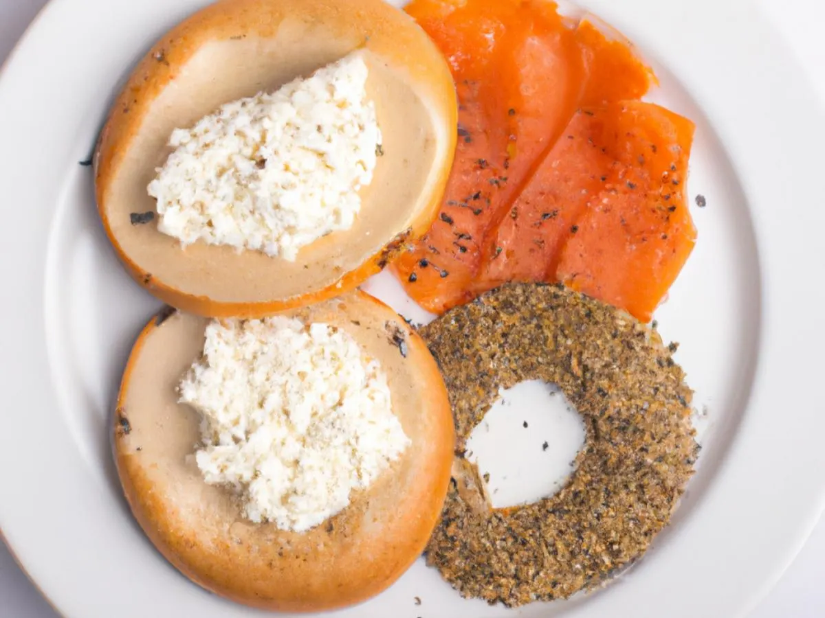 Lox Plate with Everything Bagel & Plain Cream Cheese Lox Plate with Everything Bagel & Plain Cream Cheese