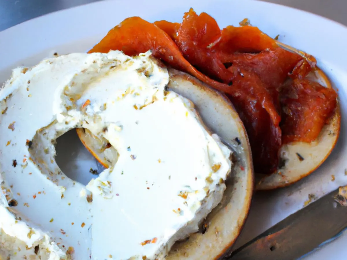 Lox Plate with Plain Bagel & Spicy Garlic Cream Cheese Lox Plate with Plain Bagel & Spicy Garlic Cream Cheese