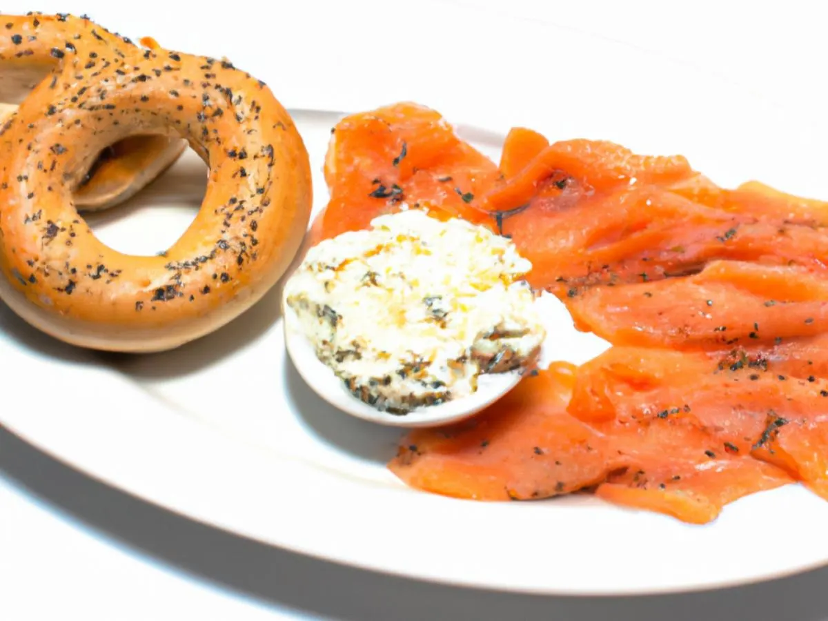 Lox Plate with Everything Bagel & Spicy Garlic Cream Cheese Lox Plate with Everything Bagel & Spicy Garlic Cream Cheese