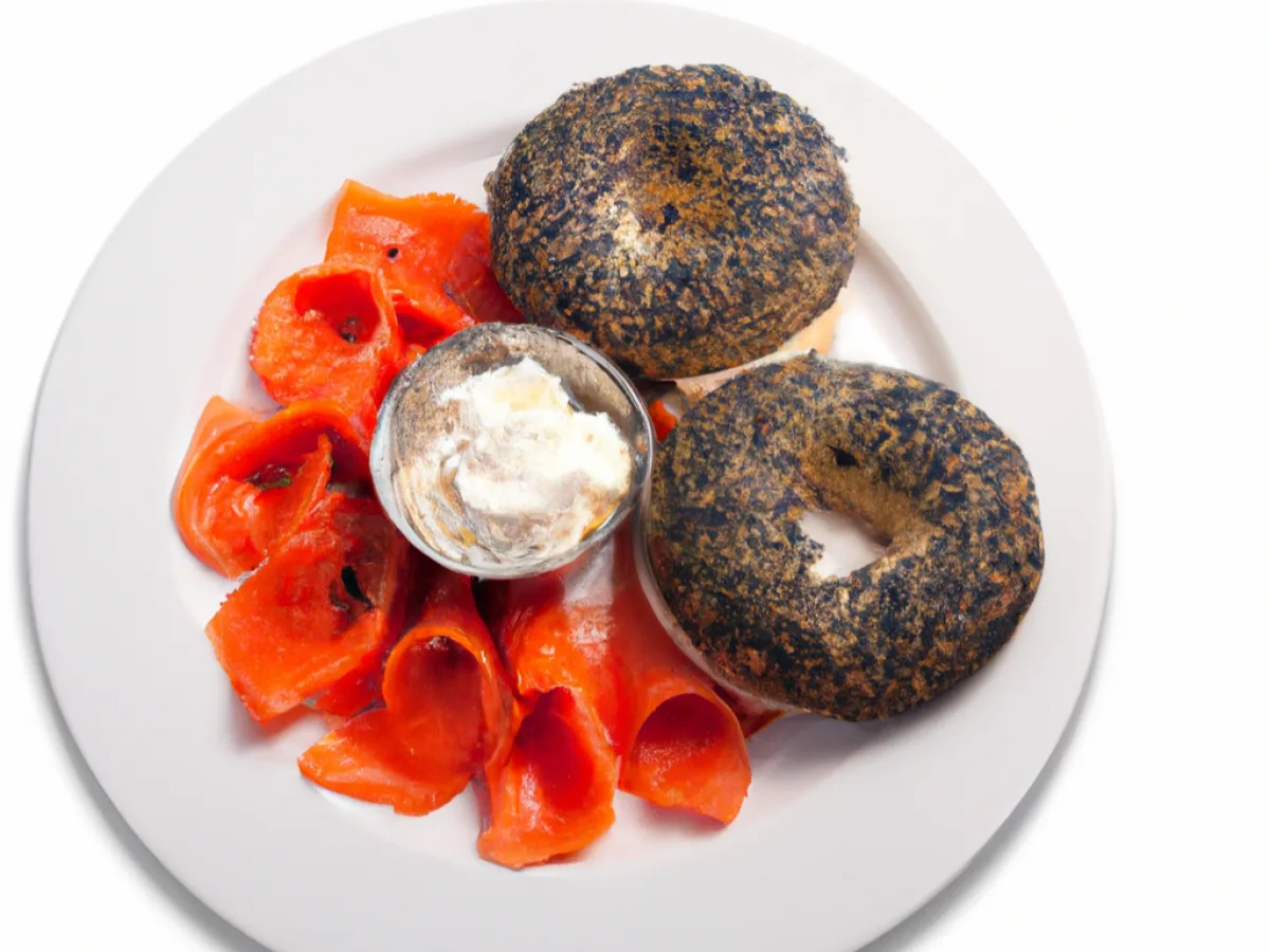 Lox Plate with Poppy Bagel & Spicy Garlic Cream Cheese Lox Plate with Poppy Bagel & Spicy Garlic Cream Cheese