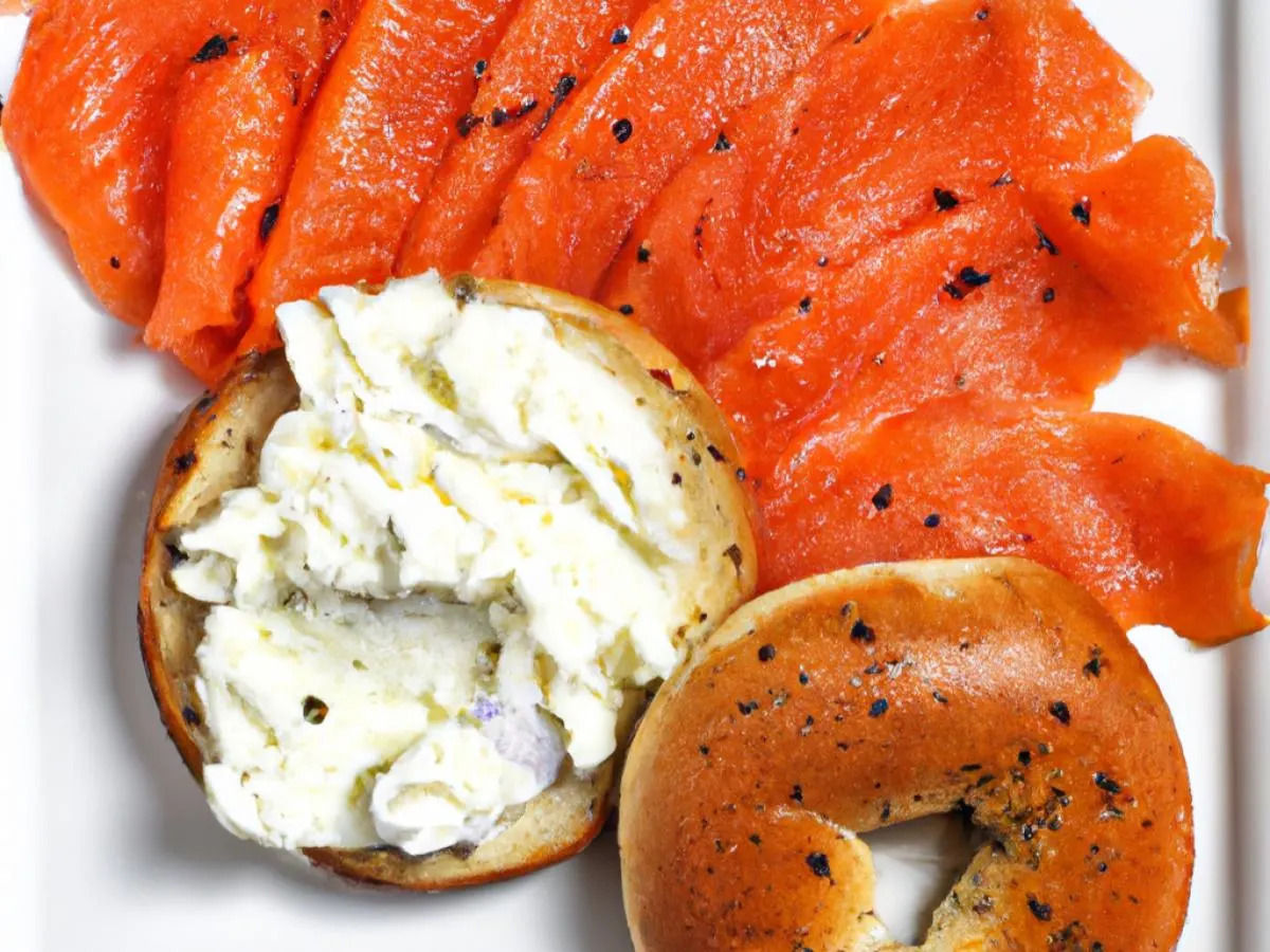 Lox Plate with Gluten Free Bagel & Spicy Garlic Cream Cheese Lox Plate with Gluten Free Bagel & Spicy Garlic Cream Cheese