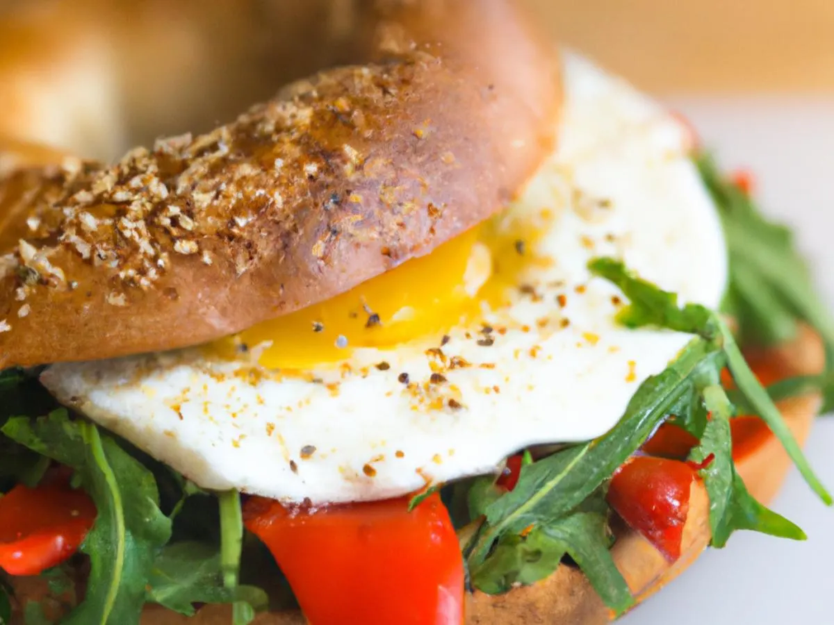Salt Bagel Feta & Pepper Sandwich Salt Bagel Feta & Pepper Sandwich