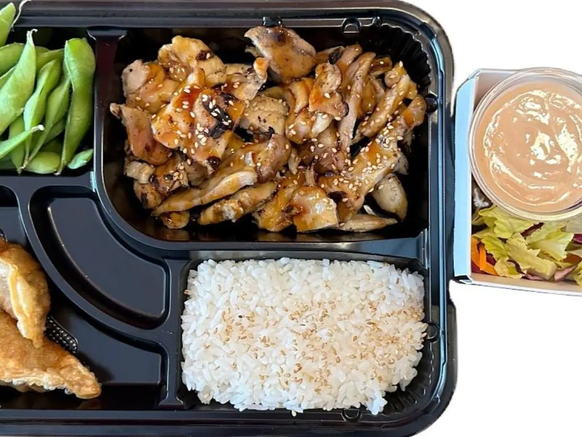 Chicken Teriyaki and Brown Rice Bento Box