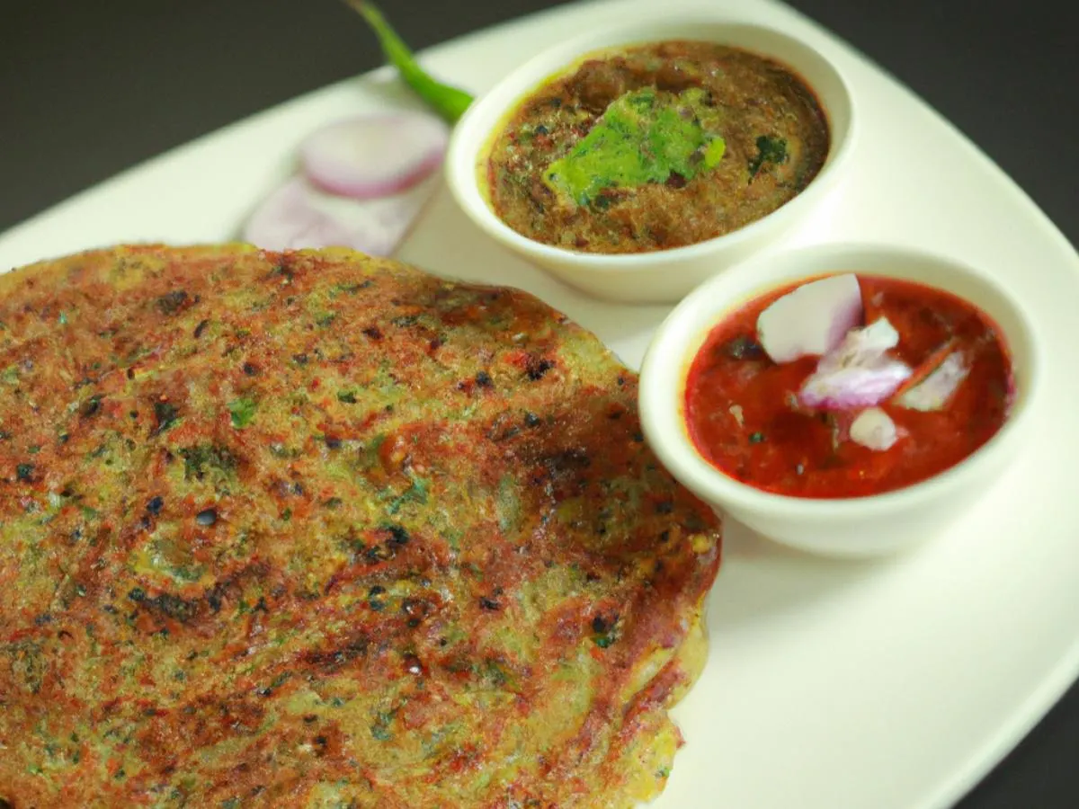 Onion Uthappam Onion Uthappam