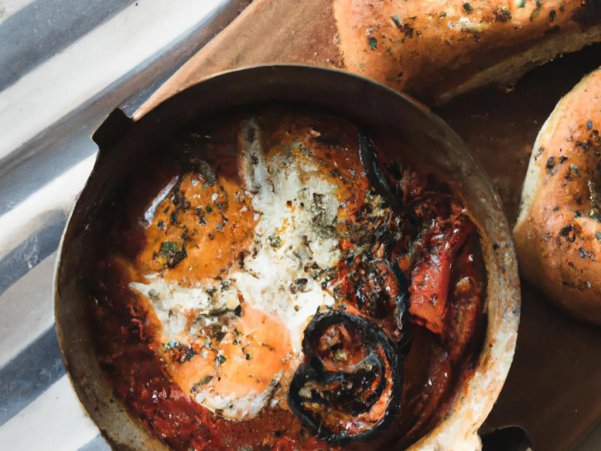 Bowl of Shakshuka with Everything Bagel Bowl of Shakshuka with Everything Bagel