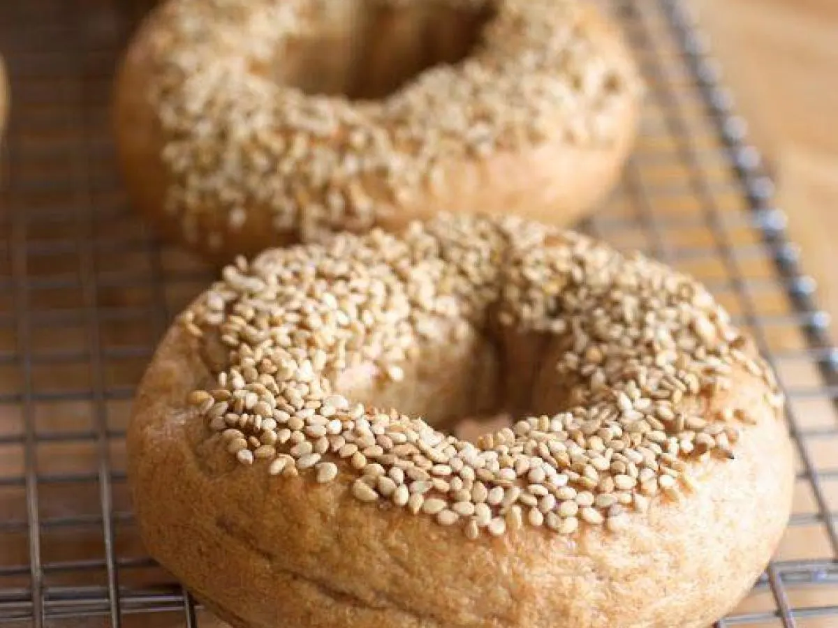 Sesame Wheat Bagel Sesame Wheat Bagel