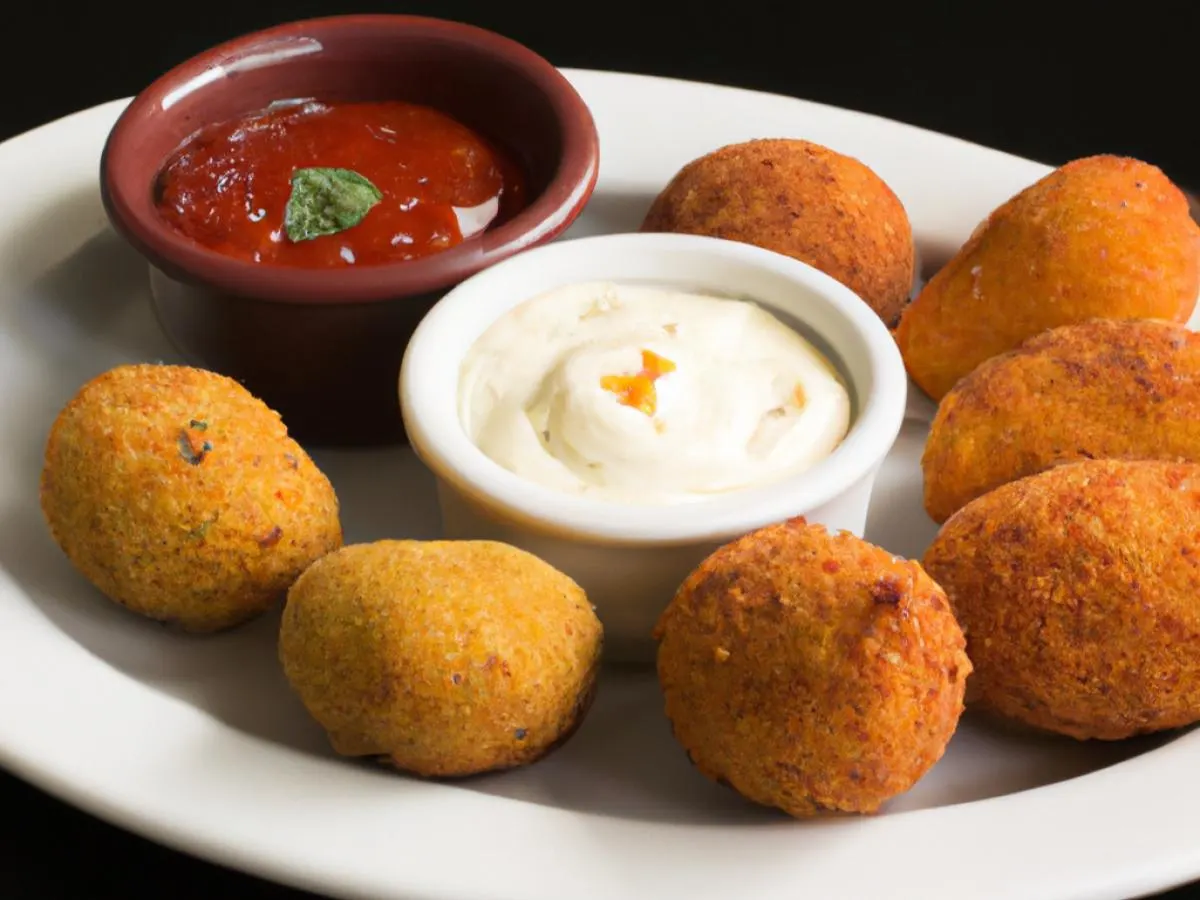 Sausage Bites, Arancina, Crudite, Diovolo Sauce, Ranch Sauce