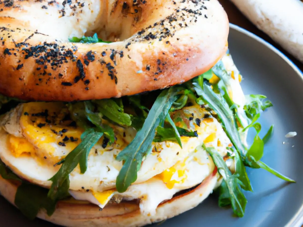 Everything Bagel Grilled Halloumi Sandwich with side salad Everything Bagel Grilled Halloumi Sandwich with side salad