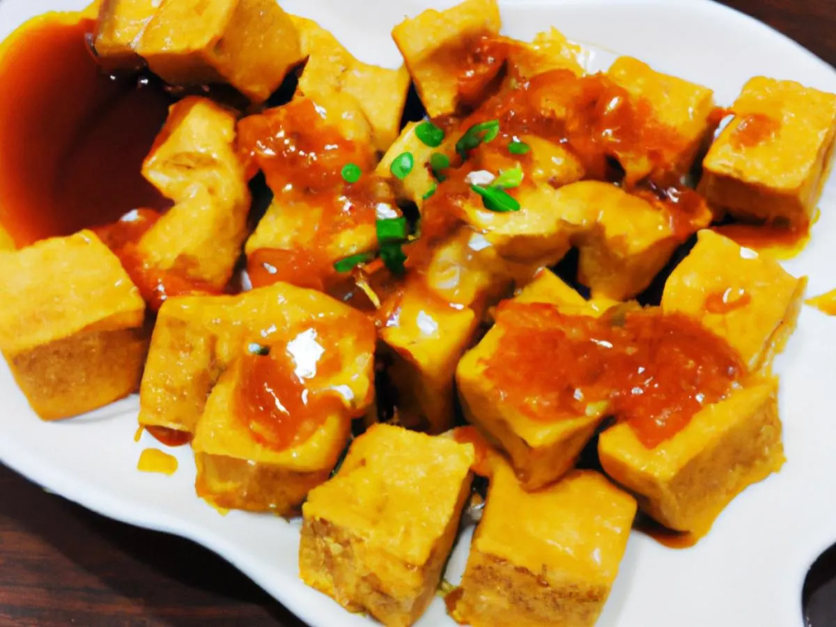 Crunchy Tofu with Sweet & Sour Sauce