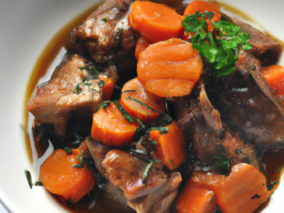 Light Carb Pork Bourguignon with Honey Roasted Carrots with Fennel Light Carb Pork Bourguignon with Honey Roasted Carrots with Fennel