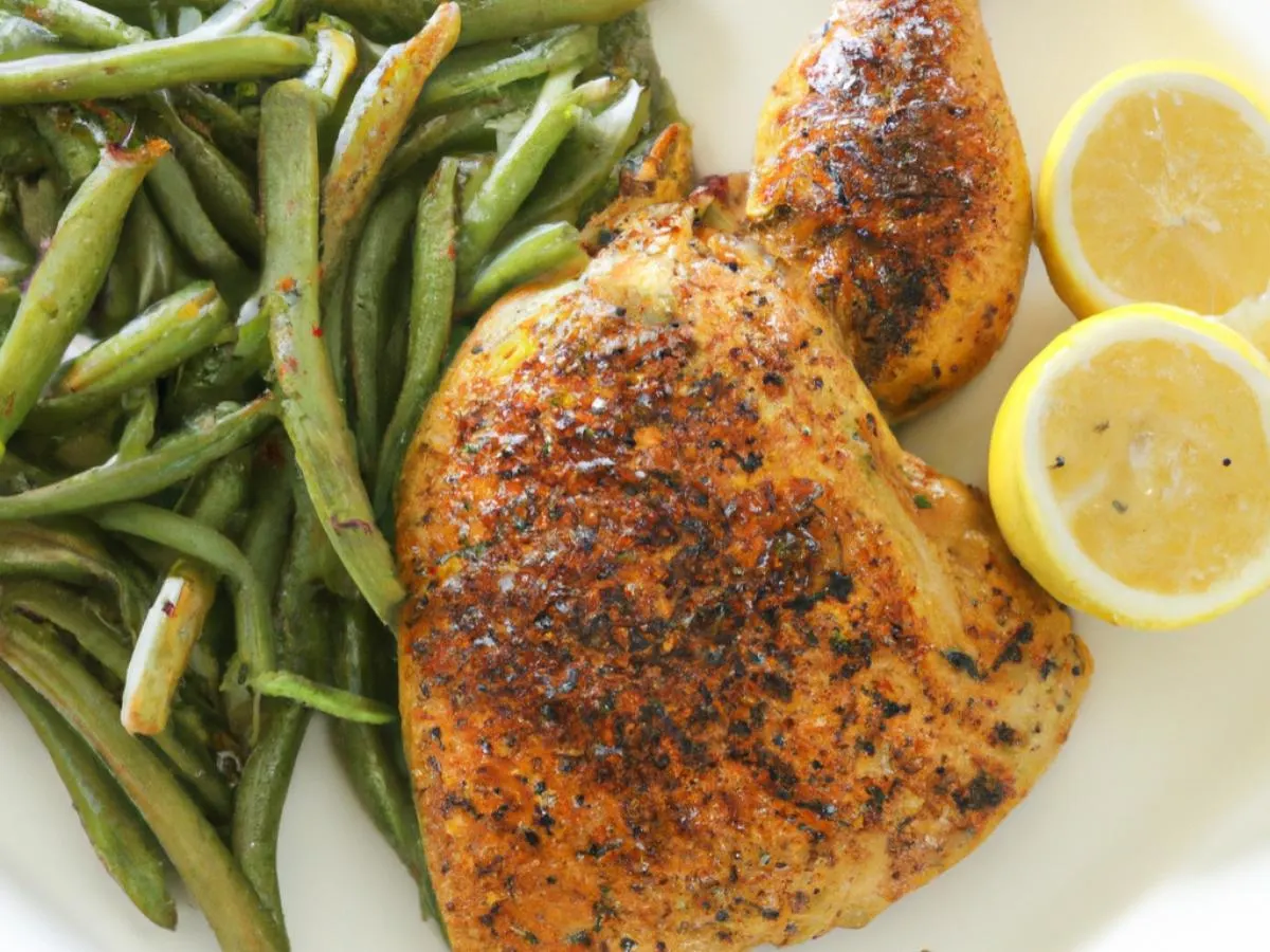 Light Carb Lemon Garlic Chicken with Green Beans Light Carb Lemon Garlic Chicken with Green Beans
