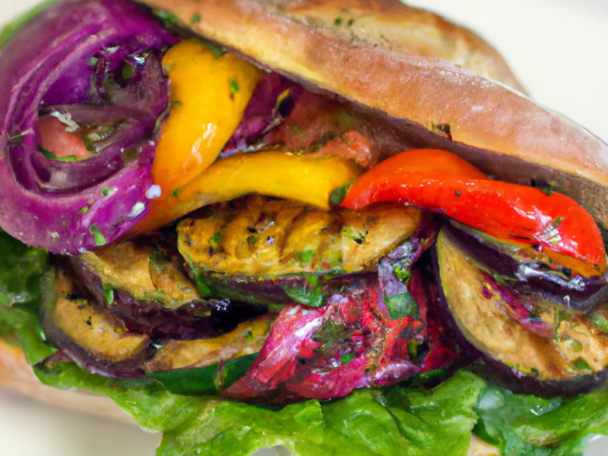 Vegan Grilled Veggie Sandwich Vegan Grilled Veggie Sandwich