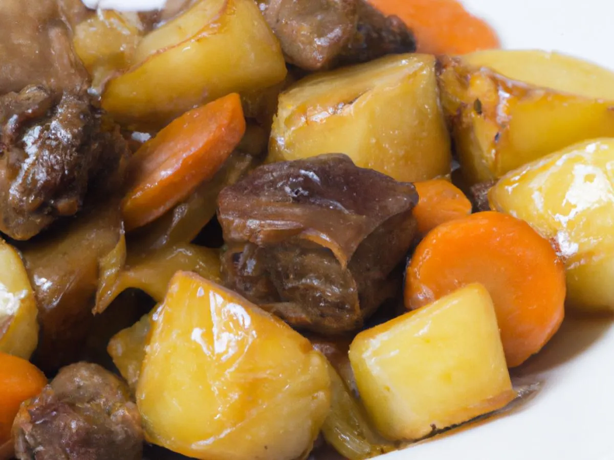 Pork Bourguignon with Roasted Potatoes and Honey Roasted Carrots with Fennel Pork Bourguignon with Roasted Potatoes and Honey Roasted Carrots with Fennel