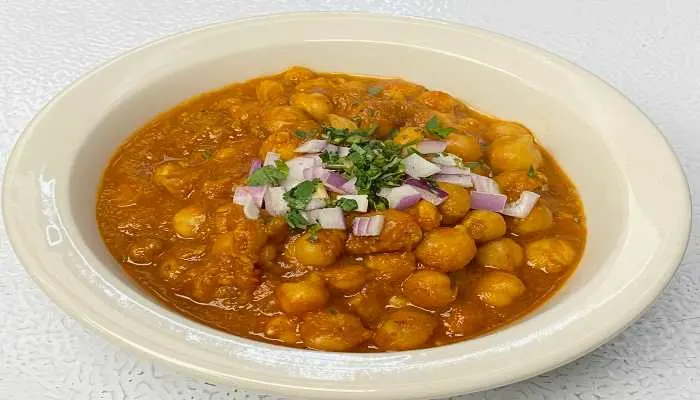 Channa Masala over Basmati Rice