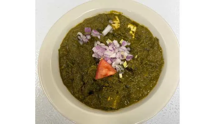 Saag Paneer over Basmati Rice
