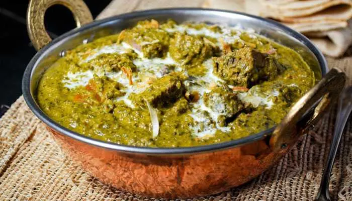 Lamb Saag over Basmati Rice