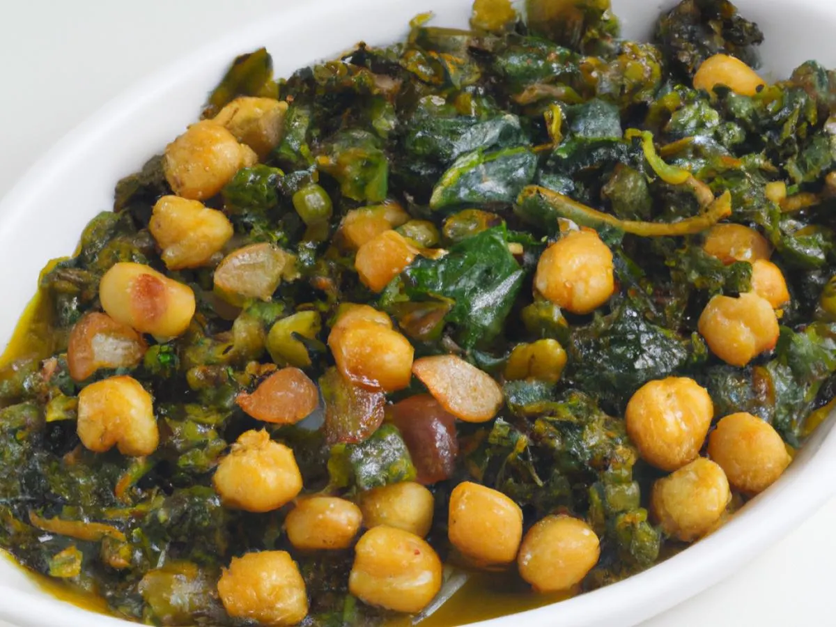 Palak Chana - Vegan Palak Chana - Vegan