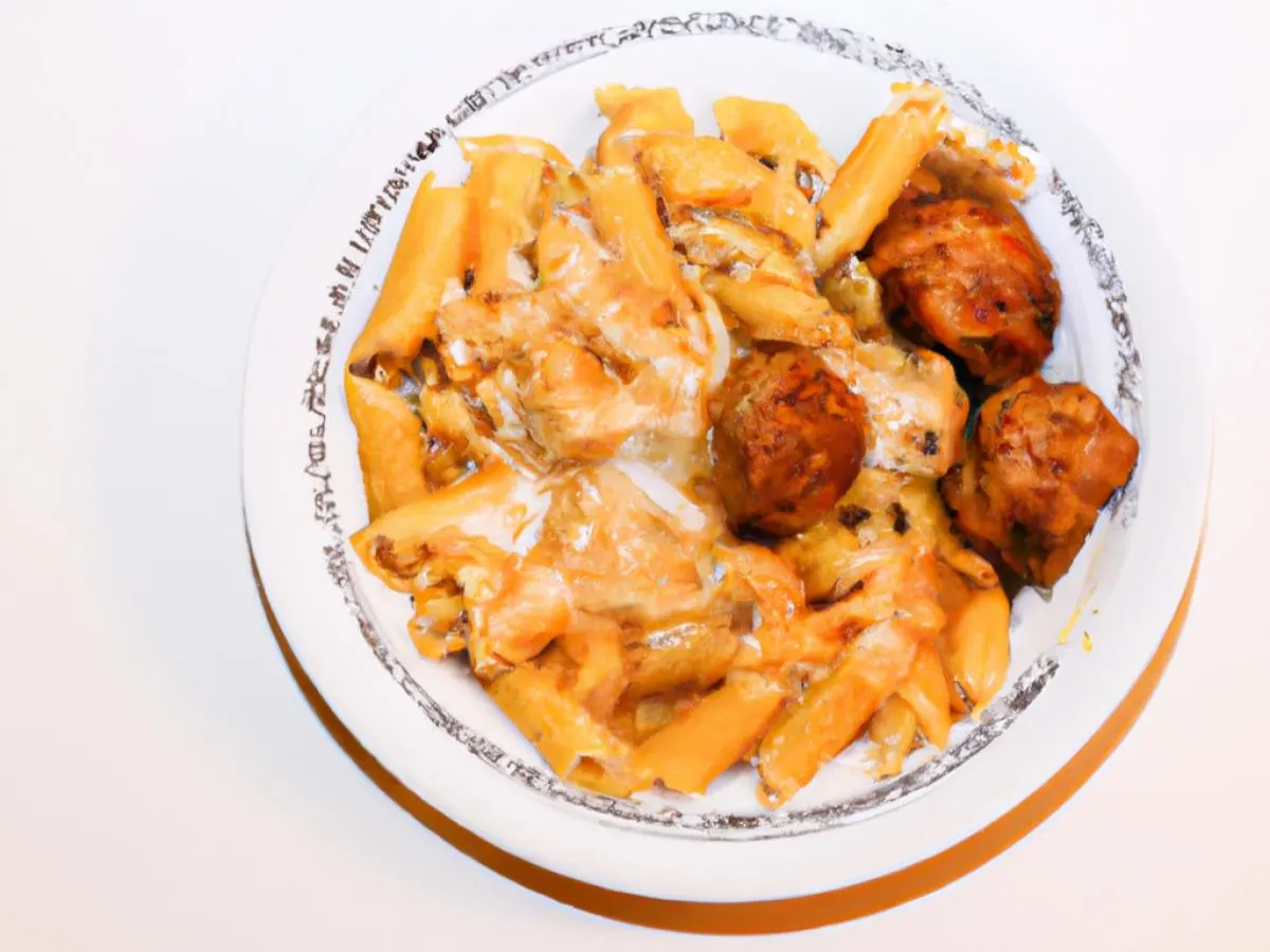 Family Madaccini Pasta with Meatballs and MAC Sauce