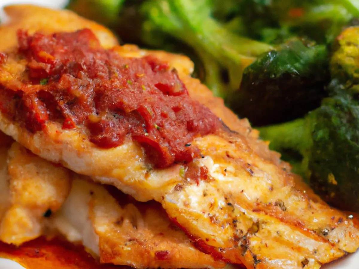 Light Carb Seared Tilapia with Roasted Broccoli Light Carb Seared Tilapia with Roasted Broccoli