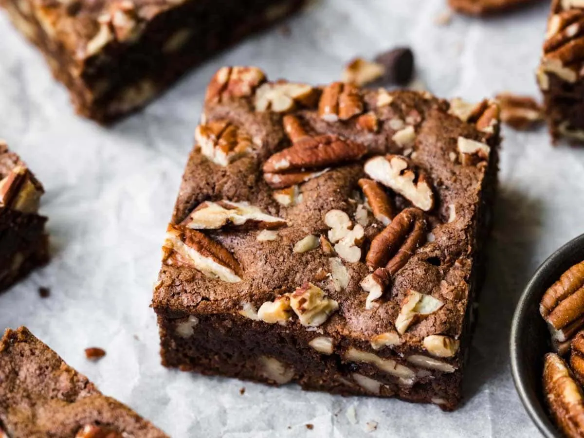 Individually Packaged: Vegan Chocolate Pecan Brownie Individually Packaged: Vegan Chocolate Pecan Brownie