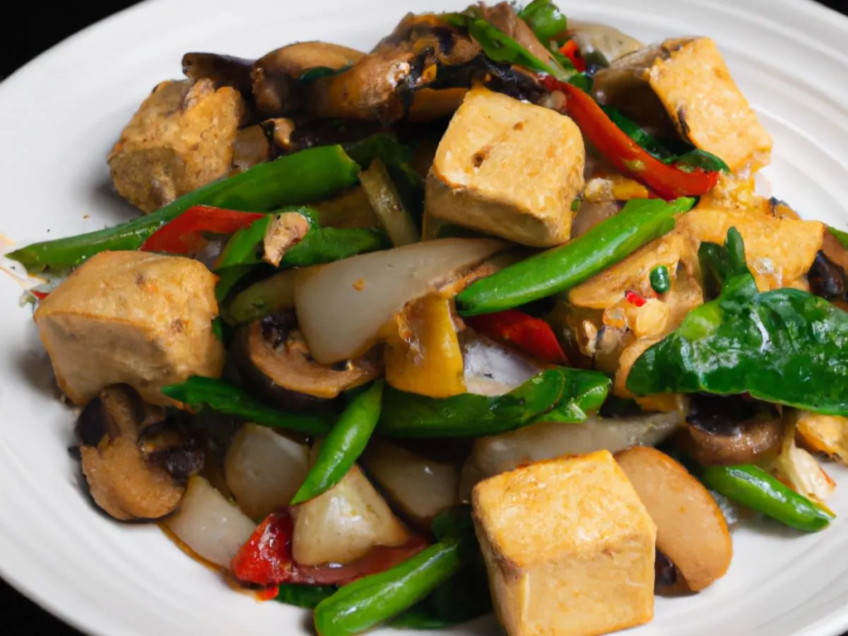 Half Tofu Phad Basil Stir-Fry Half Tofu Phad Basil Stir-Fry
