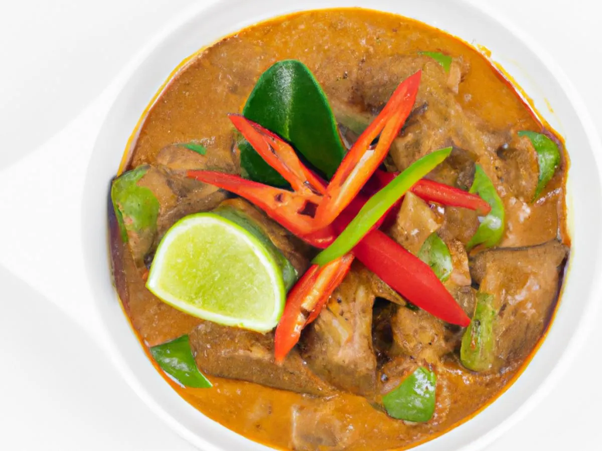 Half Beef Panang Curry Half Beef Panang Curry