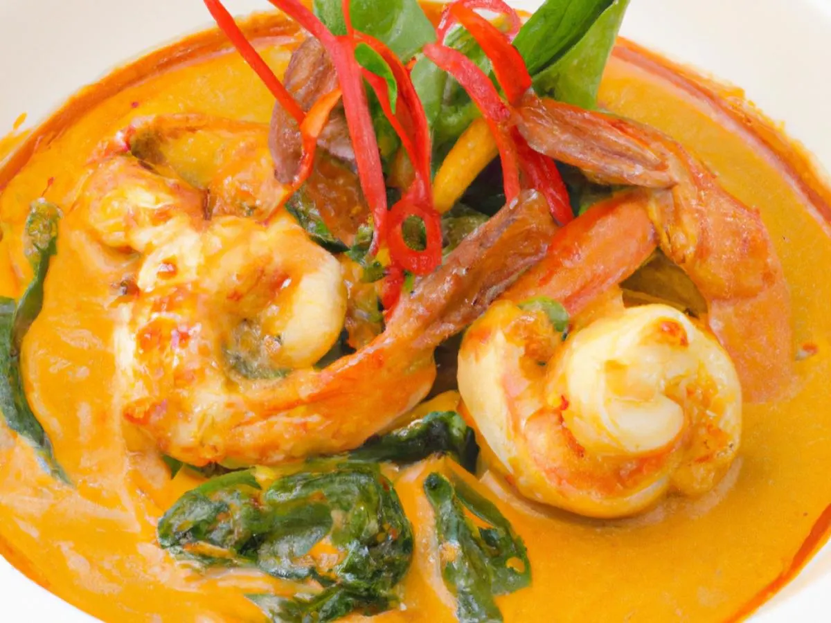 Half Shrimp Panang Curry Half Shrimp Panang Curry