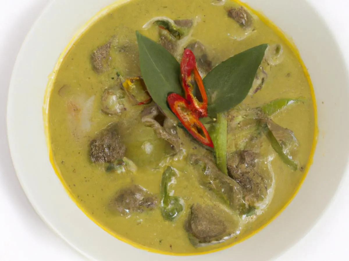 Half Beef Green Curry Half Beef Green Curry