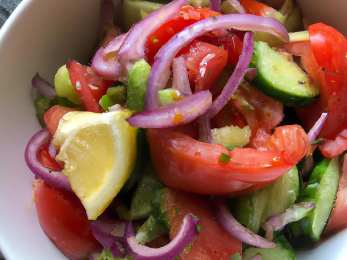 Individual Box: Side Vegan Greek Salad with Lemon Vinaigrette Individual Box: Side Vegan Greek Salad with Lemon Vinaigrette