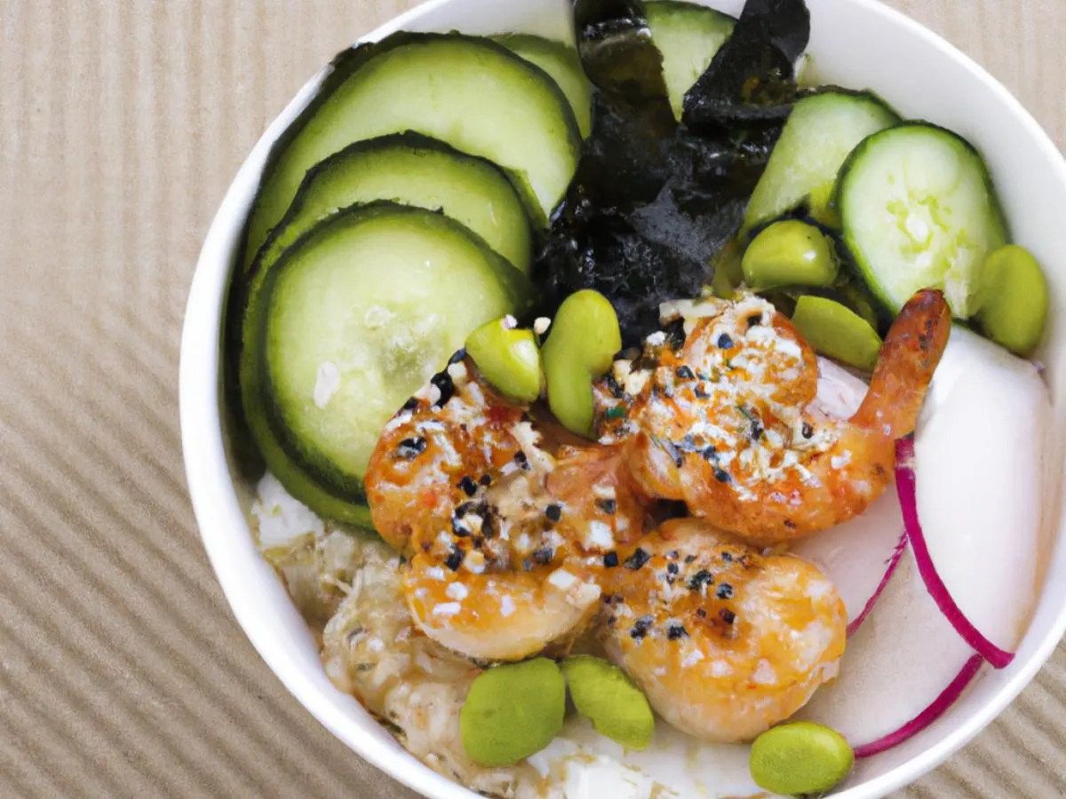 Large Spicy Shrimp over White Rice Large Spicy Shrimp over White Rice