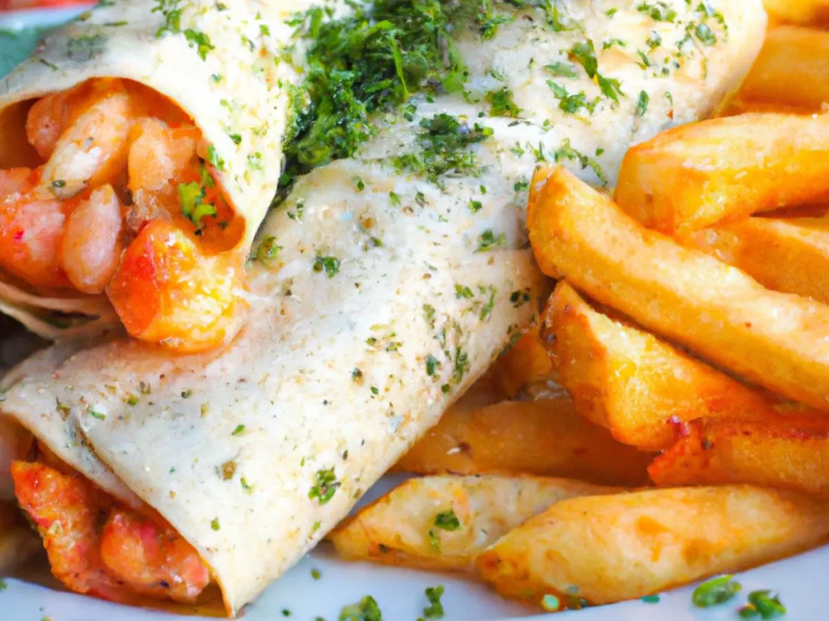 Grilled Shrimp California Burrito Grilled Shrimp California Burrito