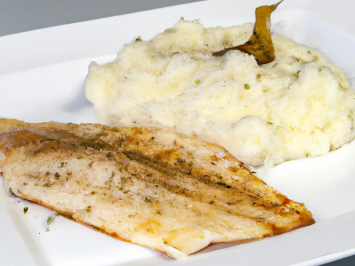 Tilapia en Papillote, Mashed Potatoes and White Rice