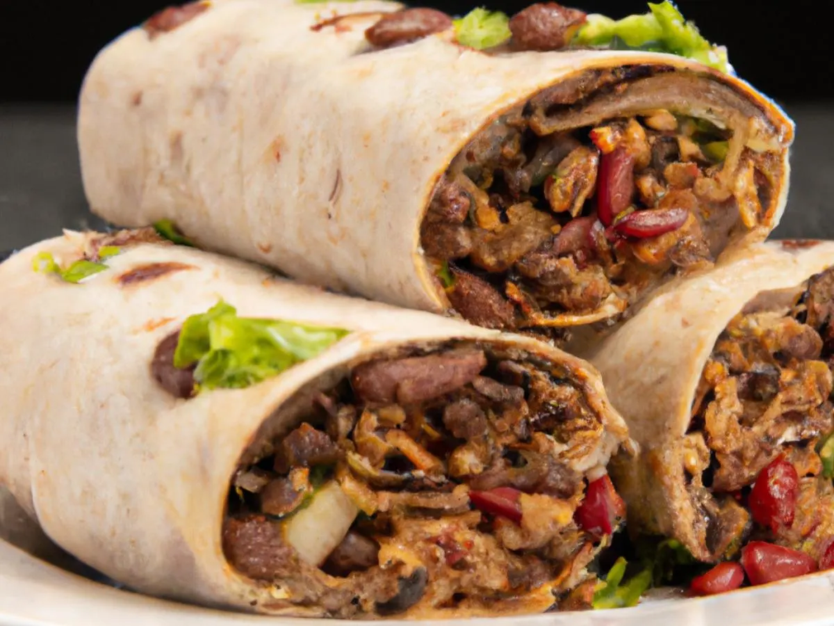 Vegan Brazilian Beyond Meat Burrito with Black Beans Vegan Brazilian Beyond Meat Burrito with Black Beans