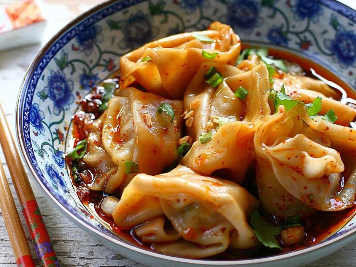 Wonton in Red Sesame Oil