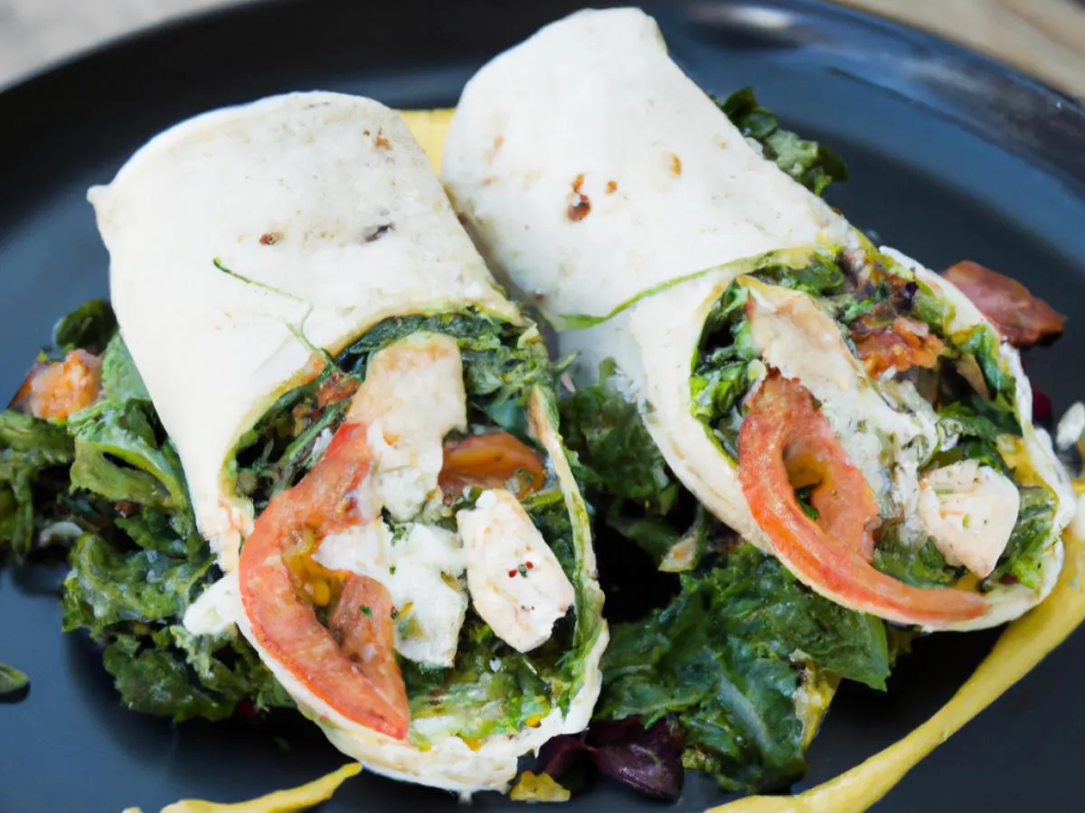 Tofu Caesar Salad Wrap Tofu Caesar Salad Wrap