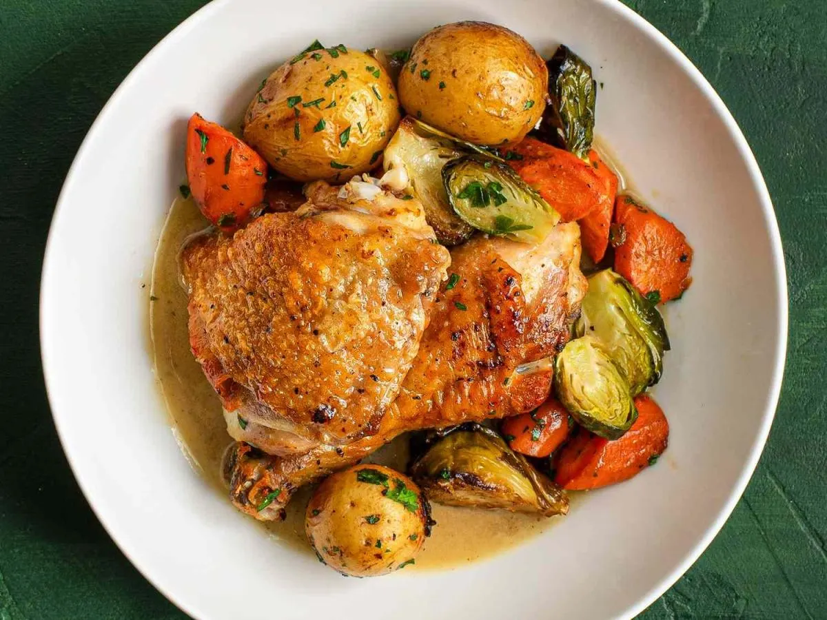 [Special Diet] Grilled Chicken with Roasted Vegetables (Olive Oil Only)