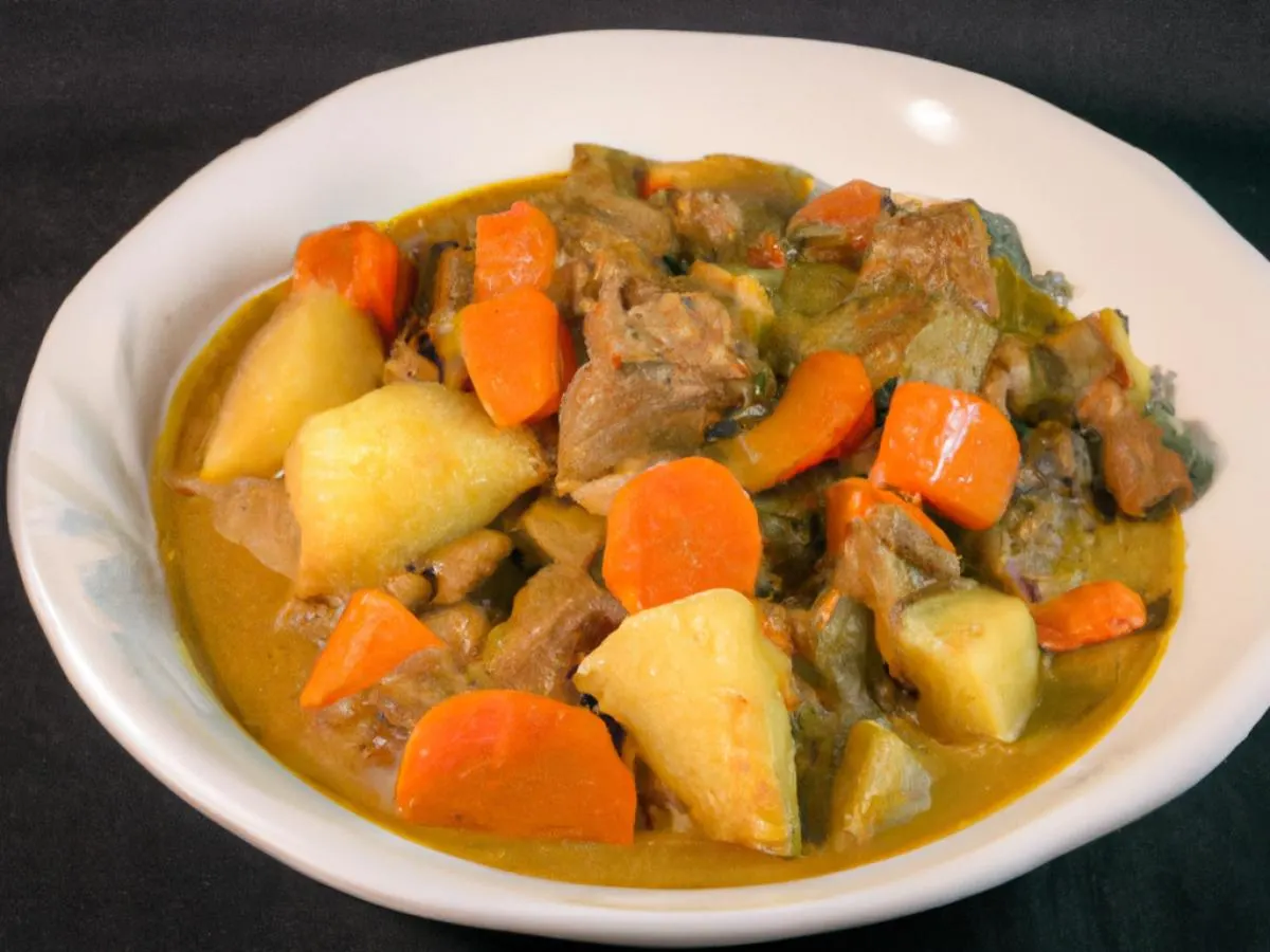 Half Beef Yellow Curry Half Beef Yellow Curry
