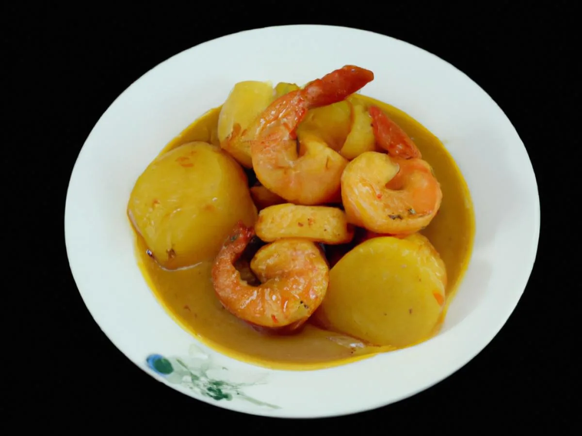 Half Shrimp Yellow Curry Half Shrimp Yellow Curry