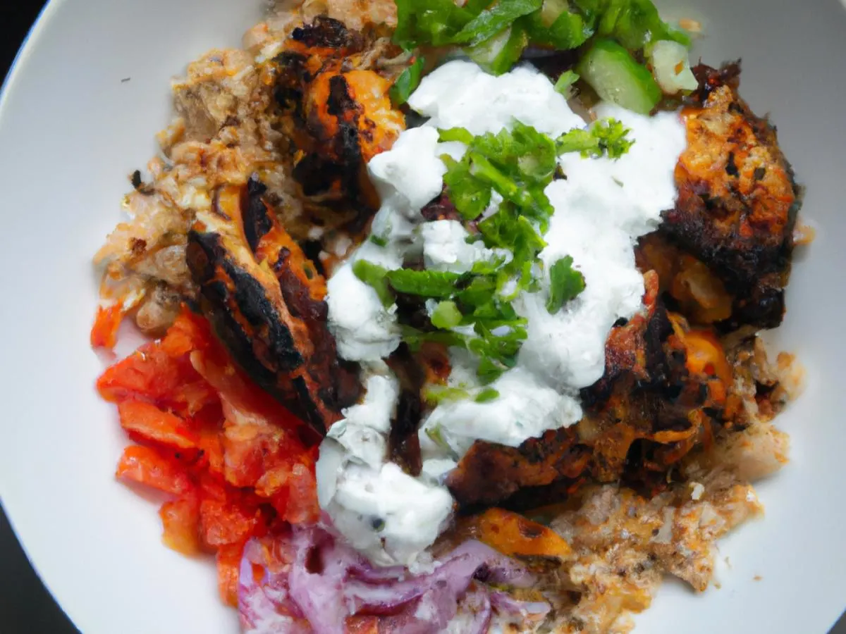 Chicken Bowl with White Sauce Chicken Bowl with White Sauce