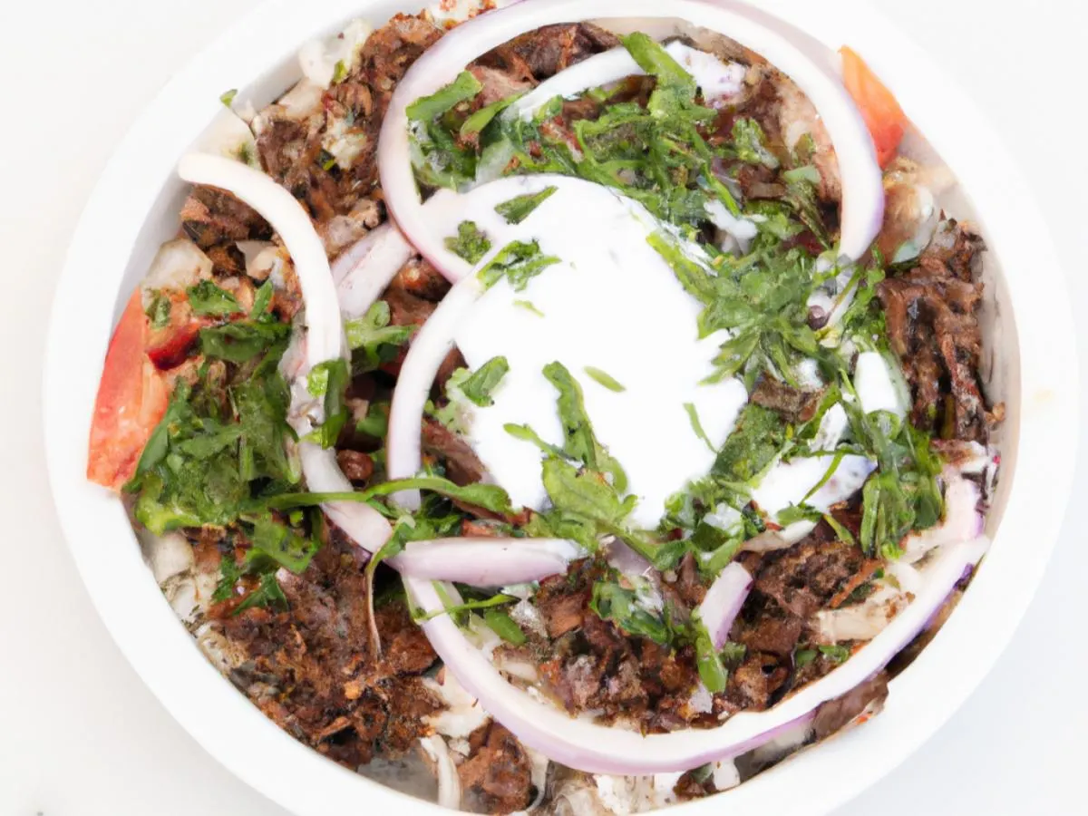 Gyro Bowl with White Sauce Gyro Bowl with White Sauce