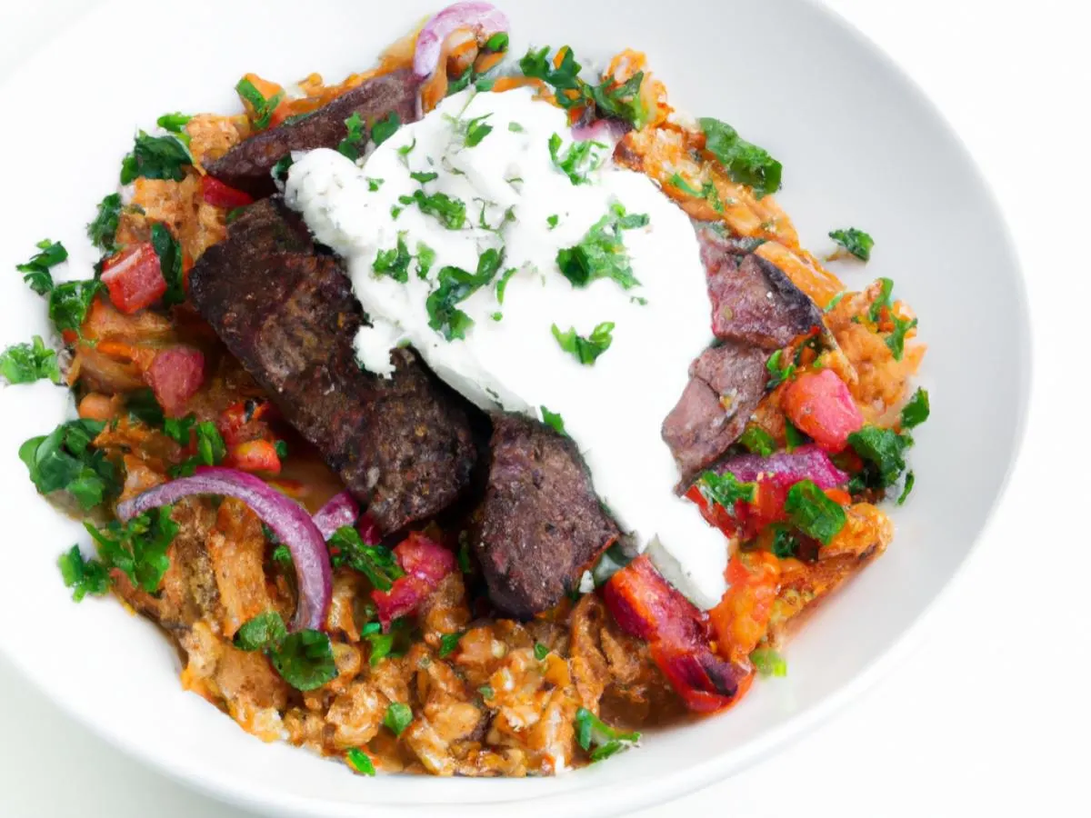 Steak Bowl with White Sauce Steak Bowl with White Sauce