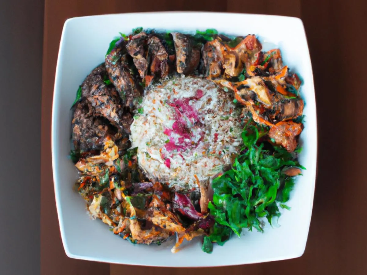 Combo Bowl with Spicy Buffalo Sauce Combo Bowl with Spicy Buffalo Sauce