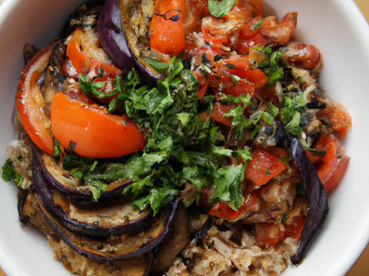 Veggie Bowl with Spicy Buffalo Sauce Veggie Bowl with Spicy Buffalo Sauce