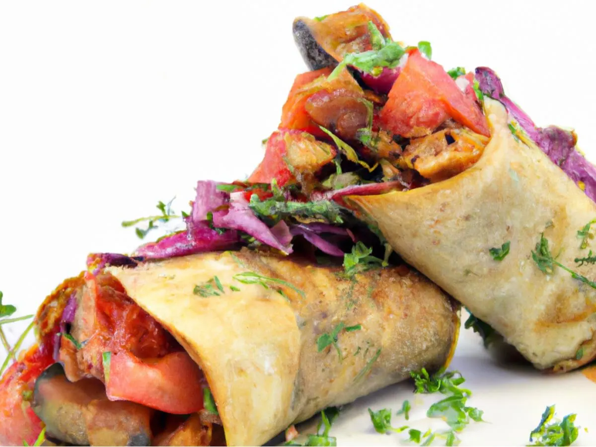 Veggie Pita with White Sauce Veggie Pita with White Sauce
