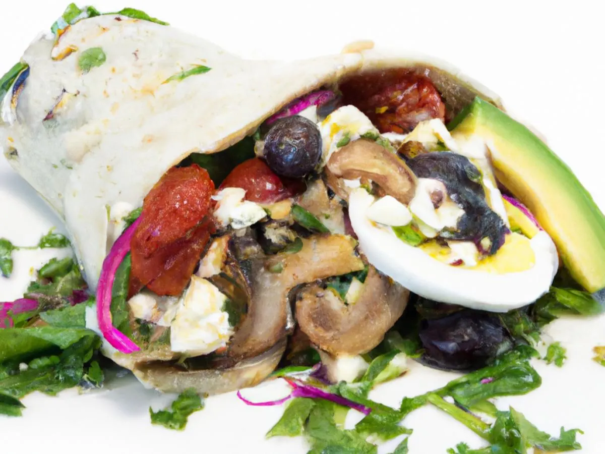 Gluten Free Portobello Garden Cobb Wrap Gluten Free Portobello Garden Cobb Wrap