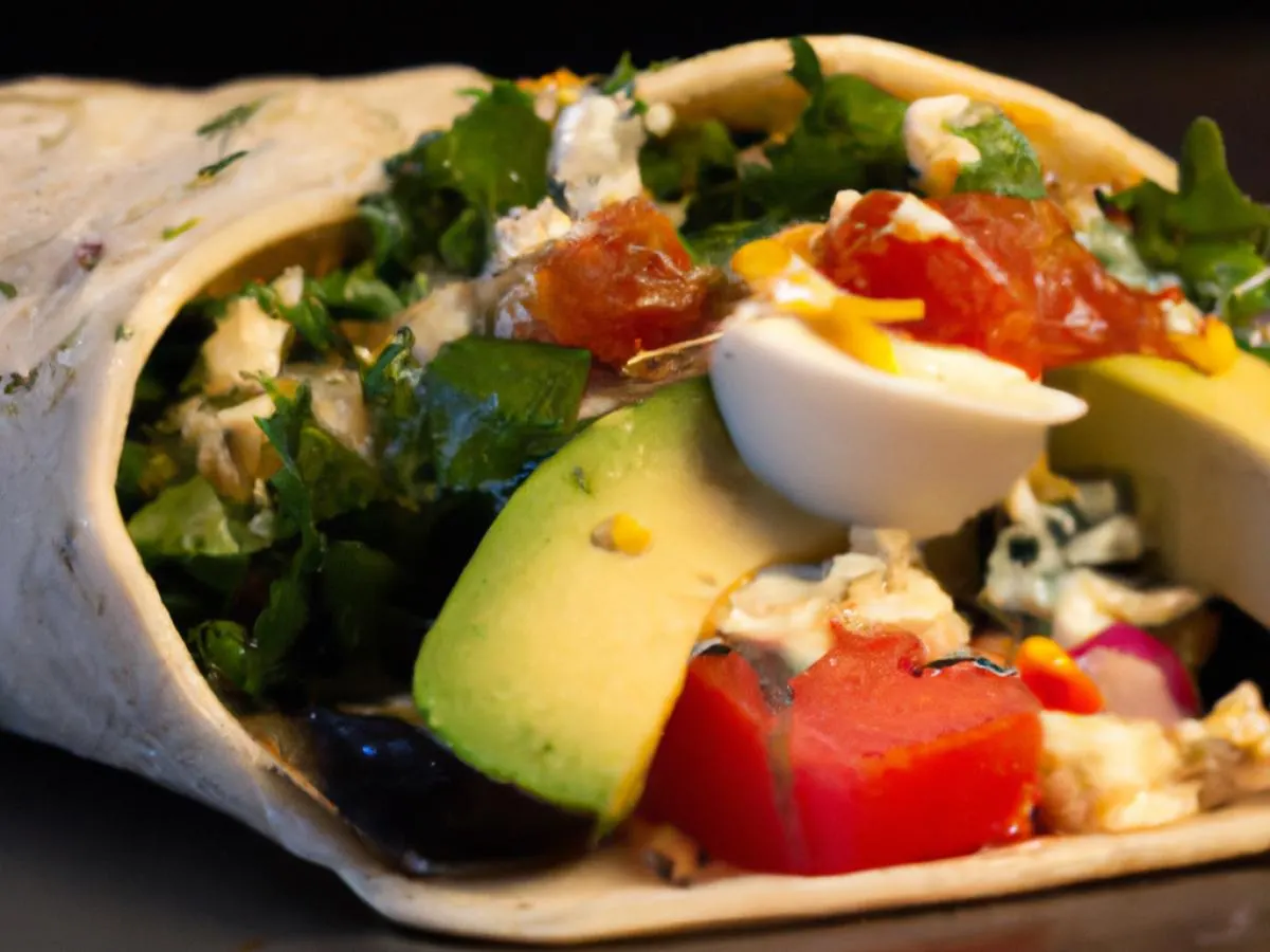 Gluten Free Garden Cobb Salad Wrap Gluten Free Garden Cobb Salad Wrap