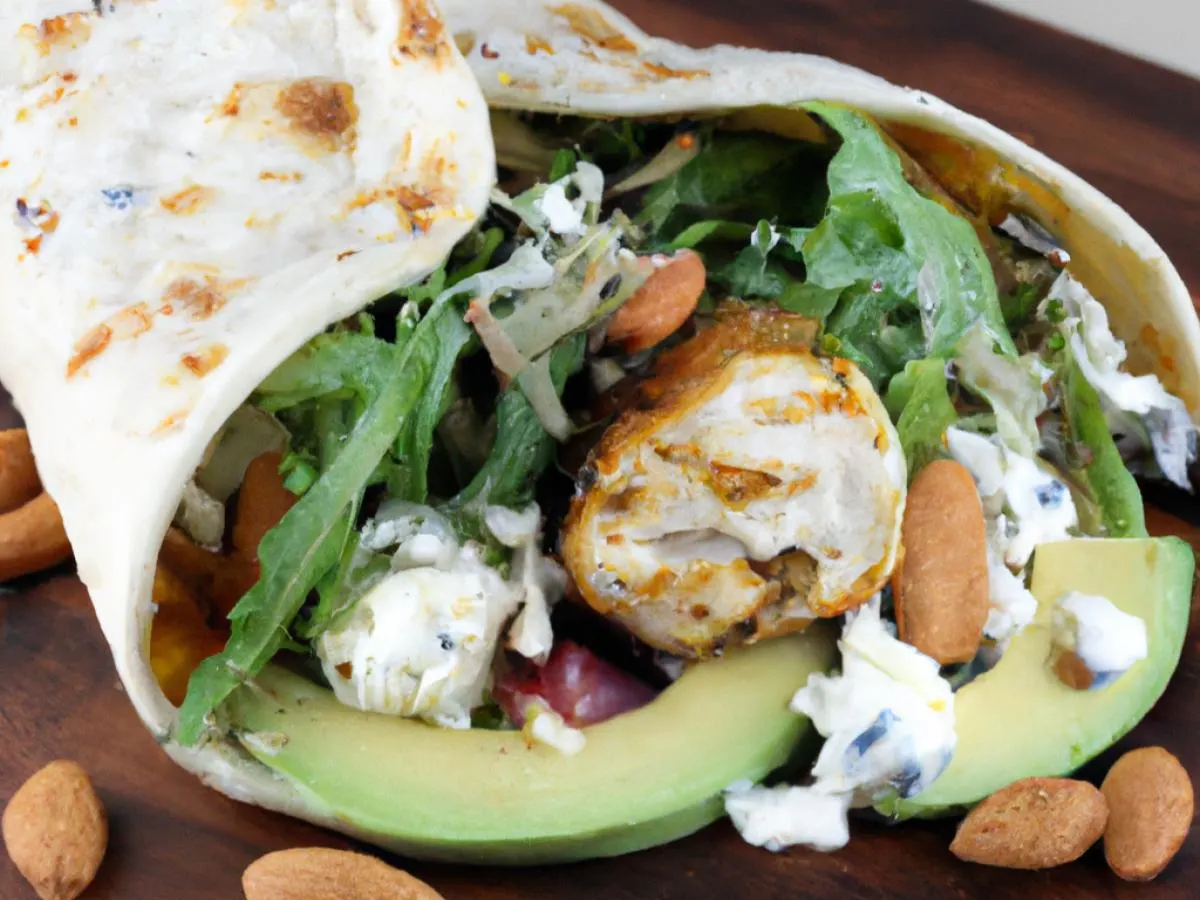 Gluten Free Chicken Garden Cobb Wrap Gluten Free Chicken Garden Cobb Wrap