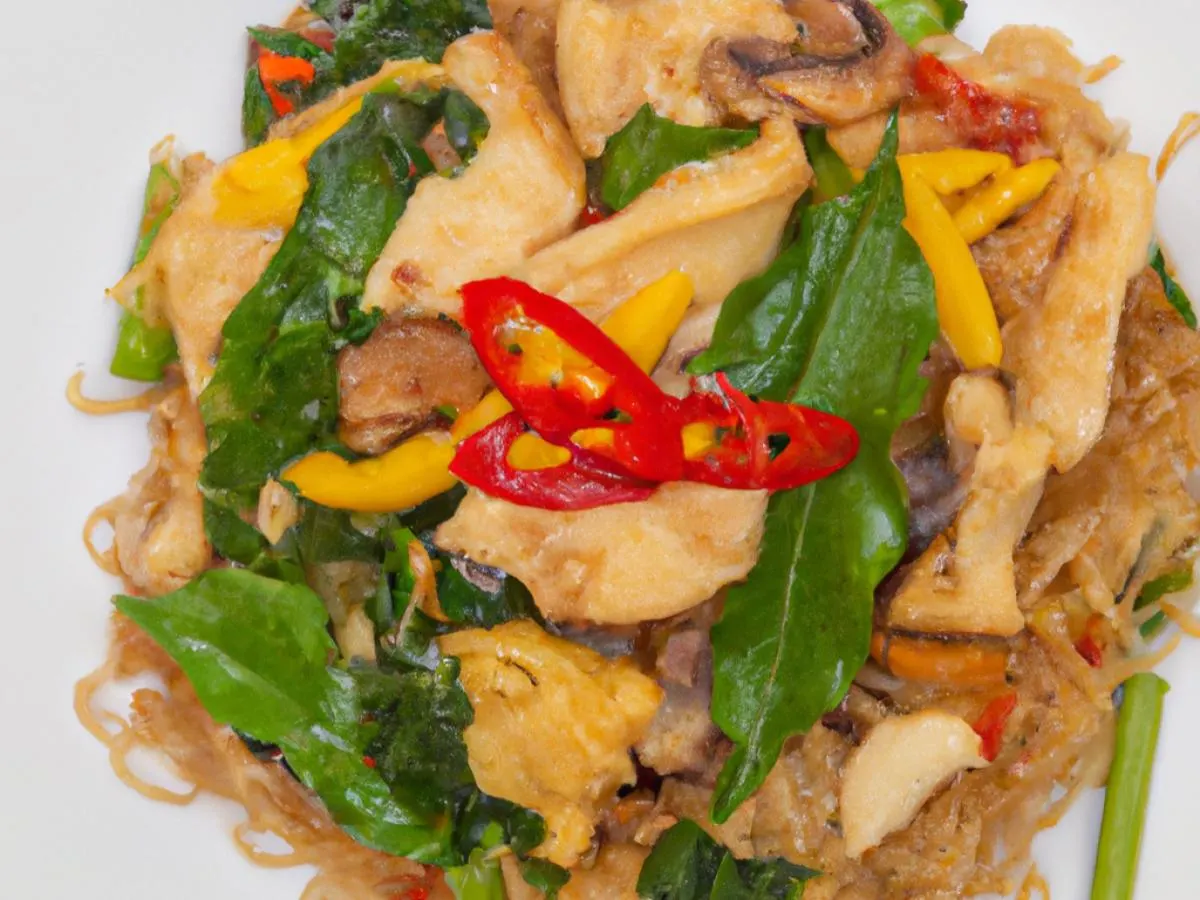 Half Chicken Pad Kee Mao Half Chicken Pad Kee Mao
