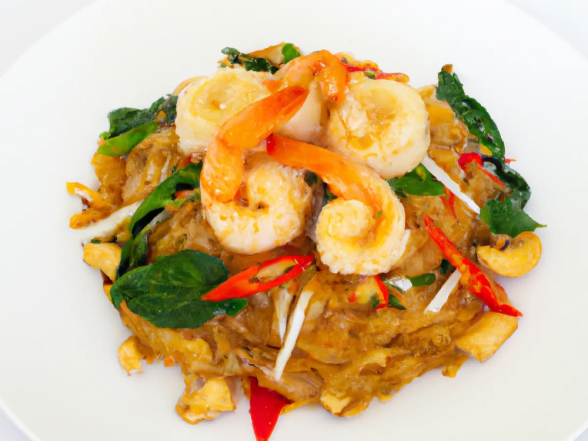 Half Shrimp Pad Kee Mao Half Shrimp Pad Kee Mao