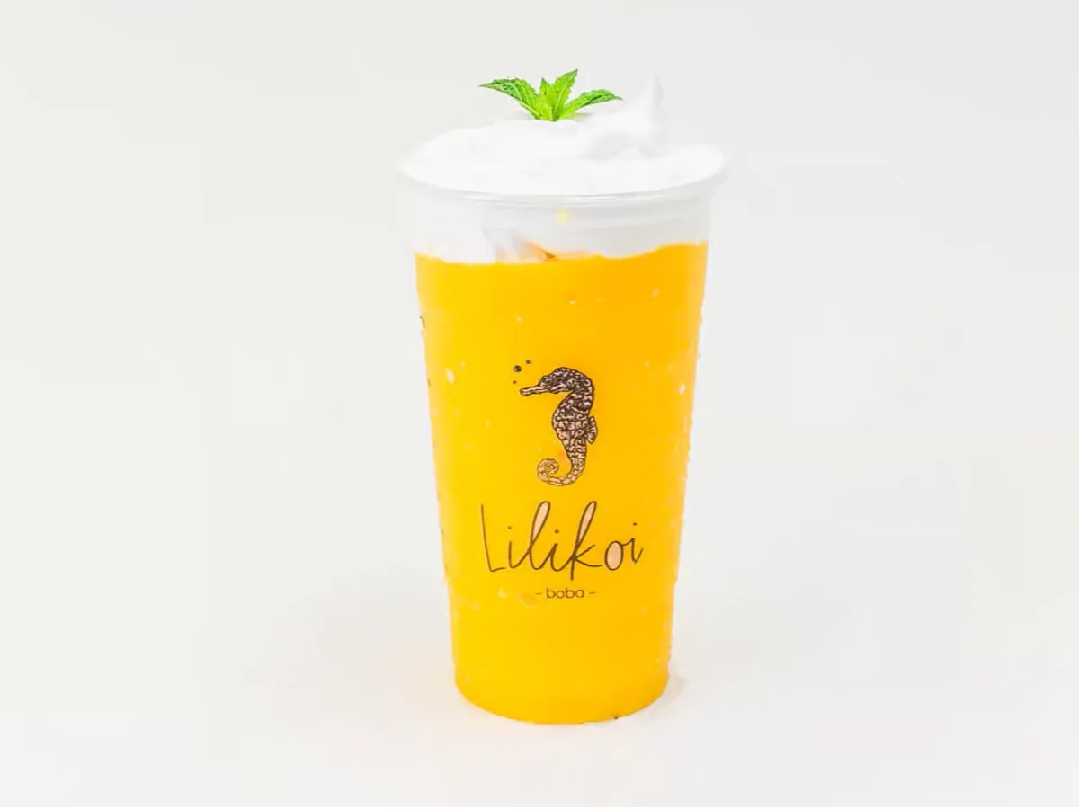 Mango Crema with Lilikoi and Mango Jelly [50% Sweet]